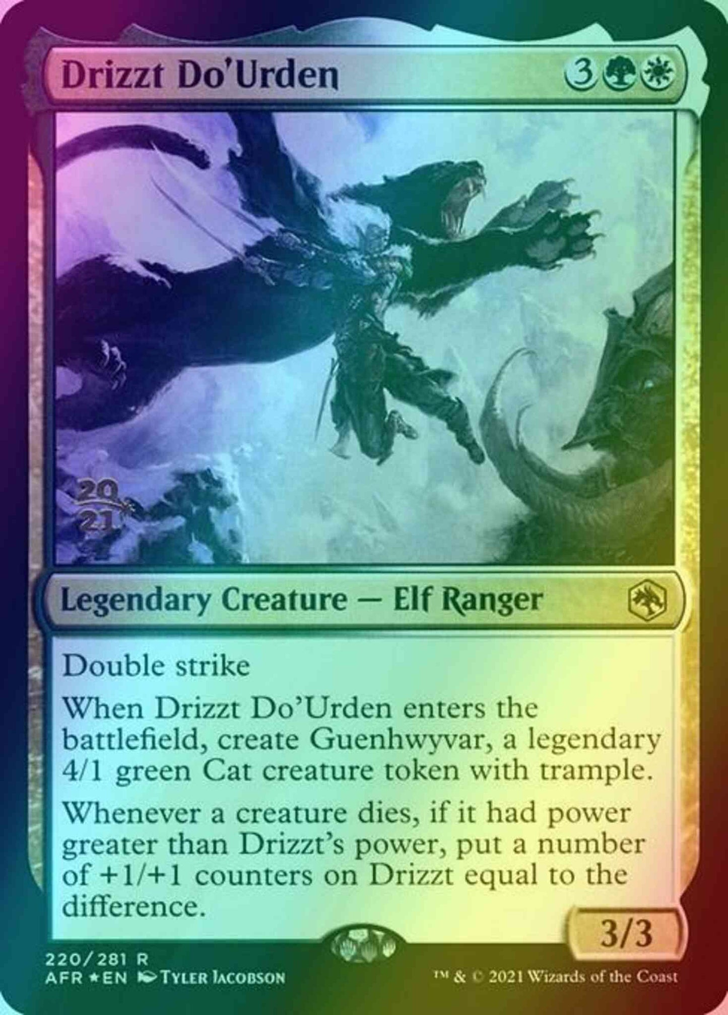Drizzt Do'Urden [Prerelease] [220s] [Adventures in the Forgotten Realms Promos] [Foil]