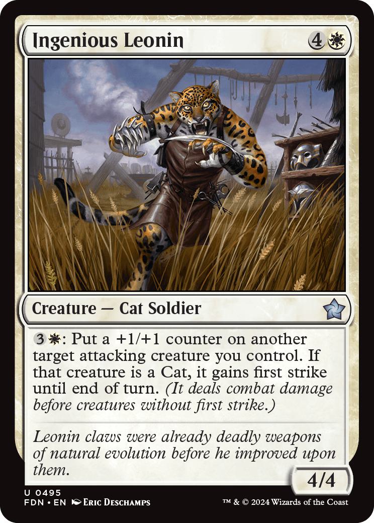 Ingenious Leonin [495] [Foundations] [Non-Foil]