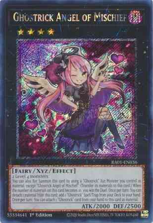 Ghostrick Angel of Mischief - RA01-EN036 - Platinum Secret Rare - 1st Edition