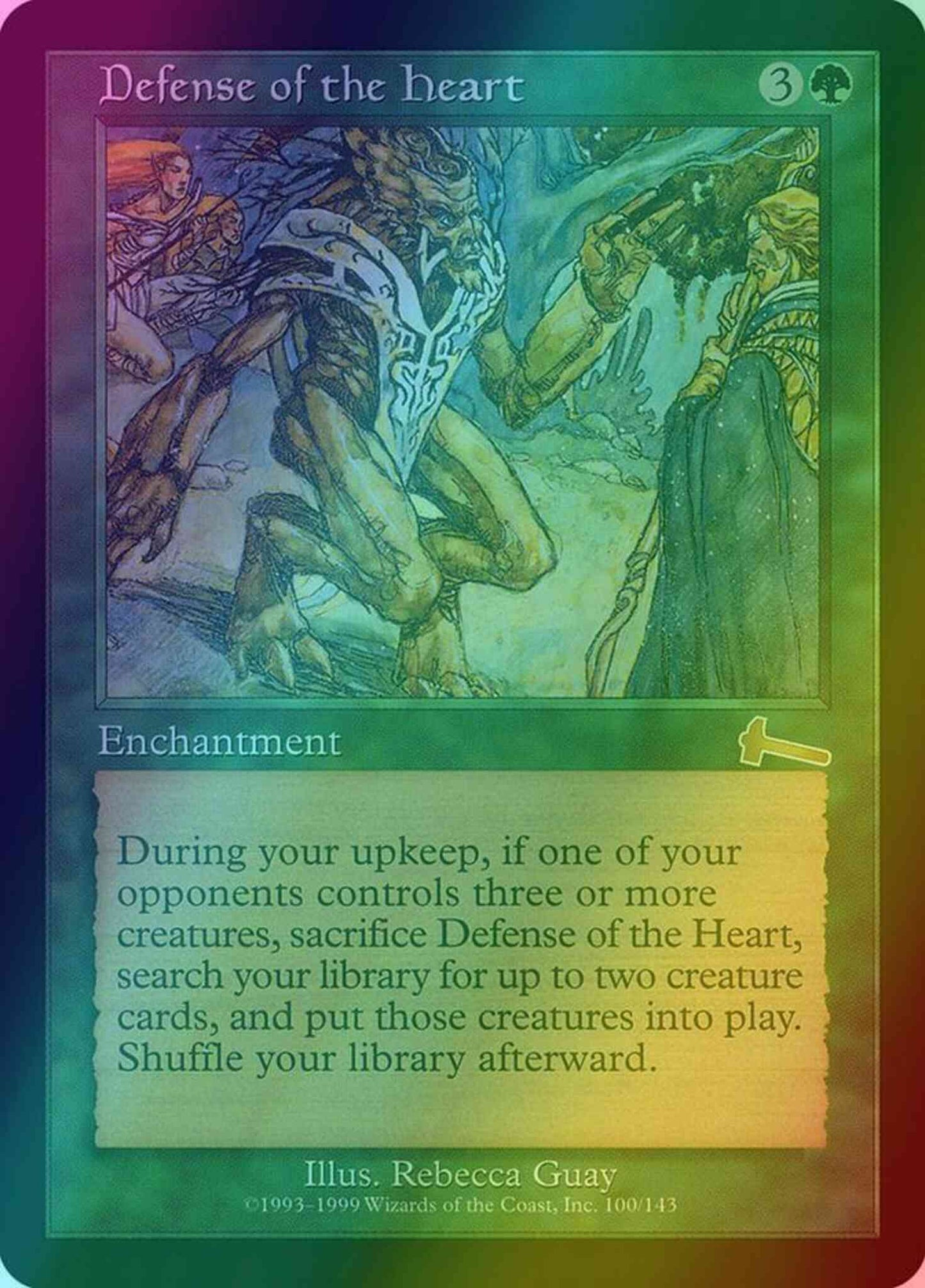 Defense of the Heart [100] [Urza's Legacy] [Foil]