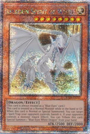 Dragon Spirit of White - RA04-EN265 - Quarter Century Secret Rare - 1st Edition