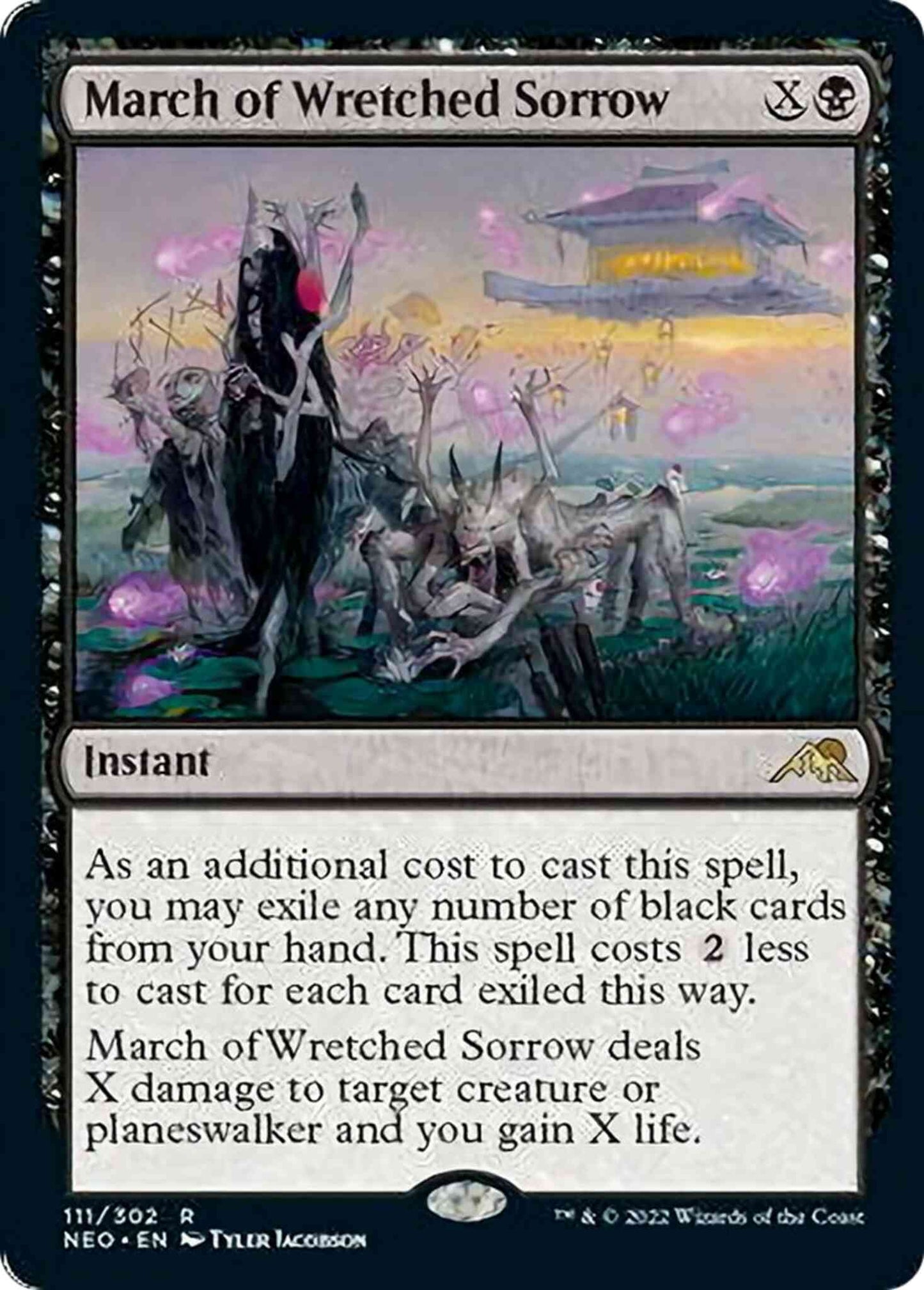 March of Wretched Sorrow [111] [Kamigawa: Neon Dynasty] [Non-Foil]