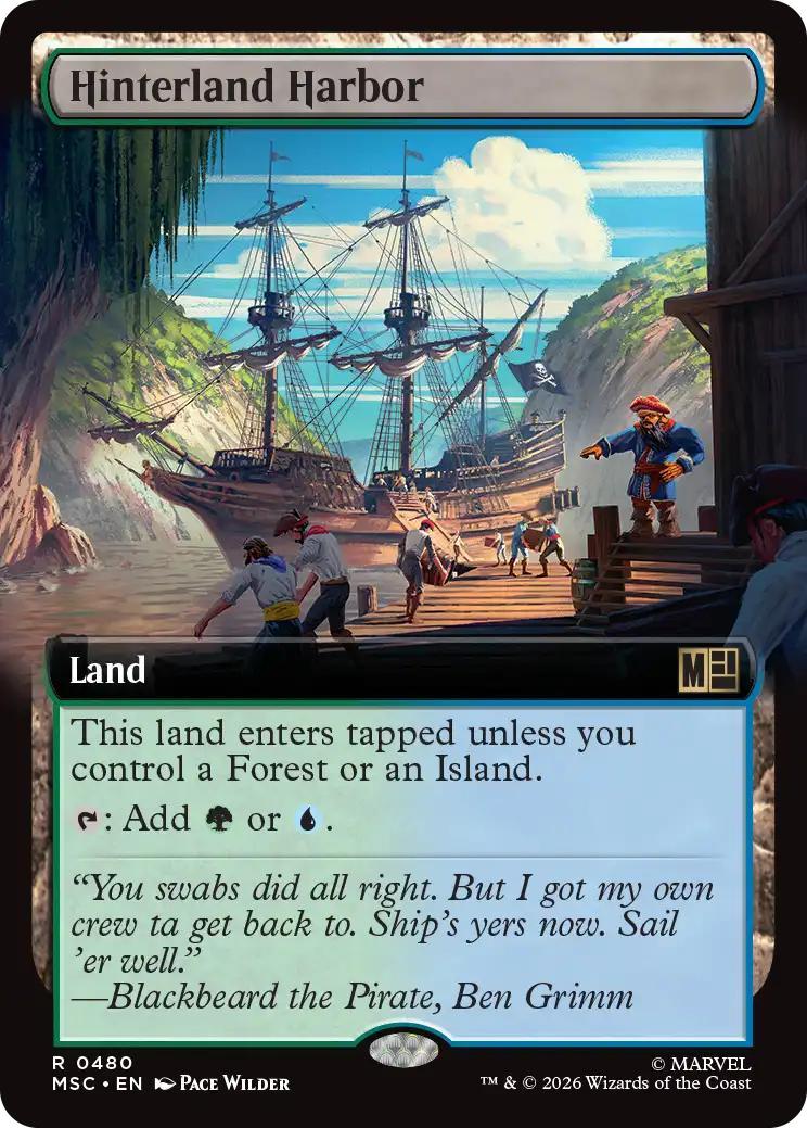 Hinterland Harbor [480] [Extended Art] [Marvel Super Heroes: Commander] [Non-Foil]