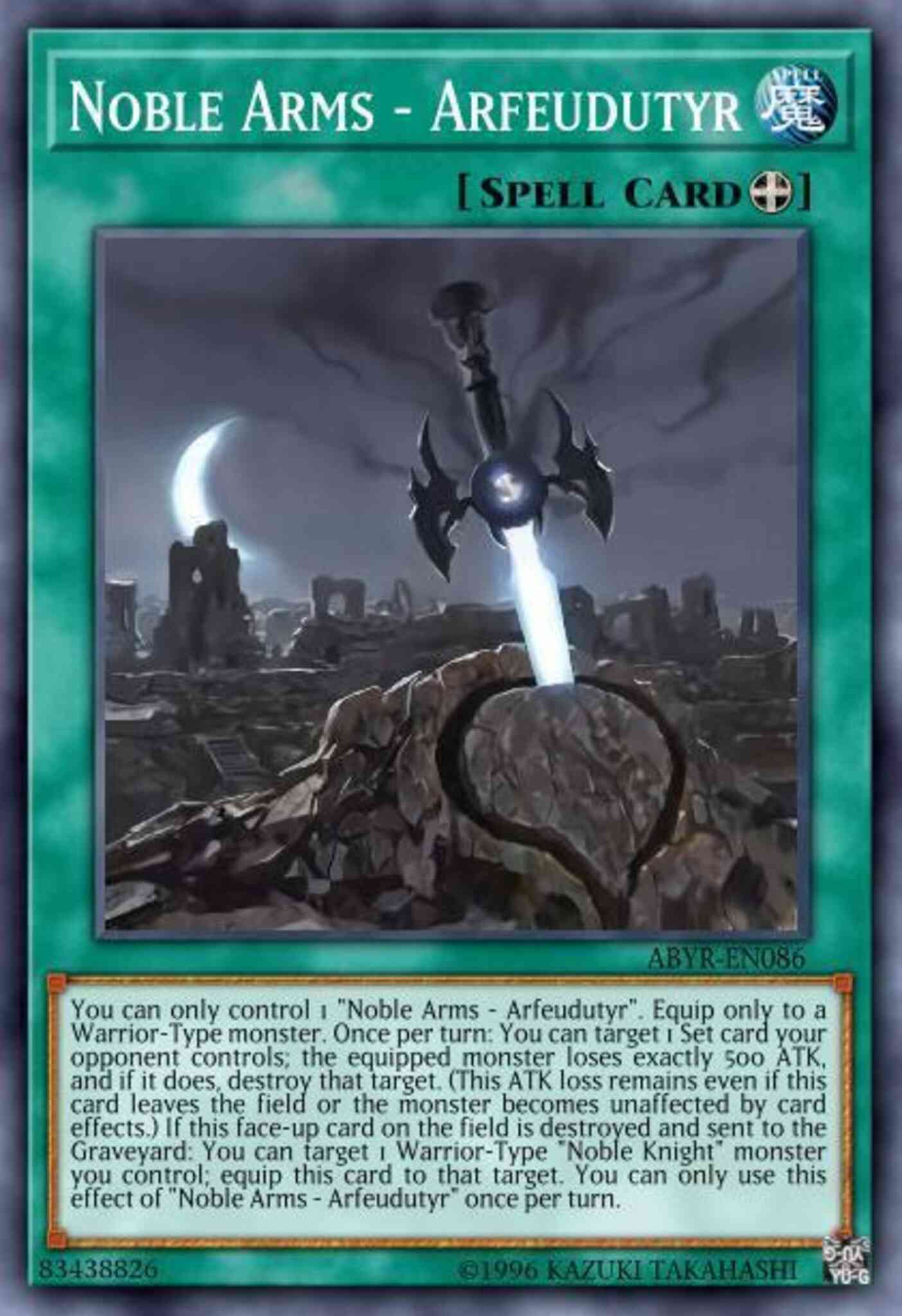 Noble Arms - Arfeudutyr - BP03-EN181 - Common - 1st Edition