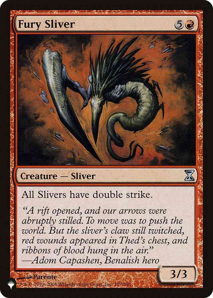 Fury Sliver [TSP-157] [The List] [Non-Foil]