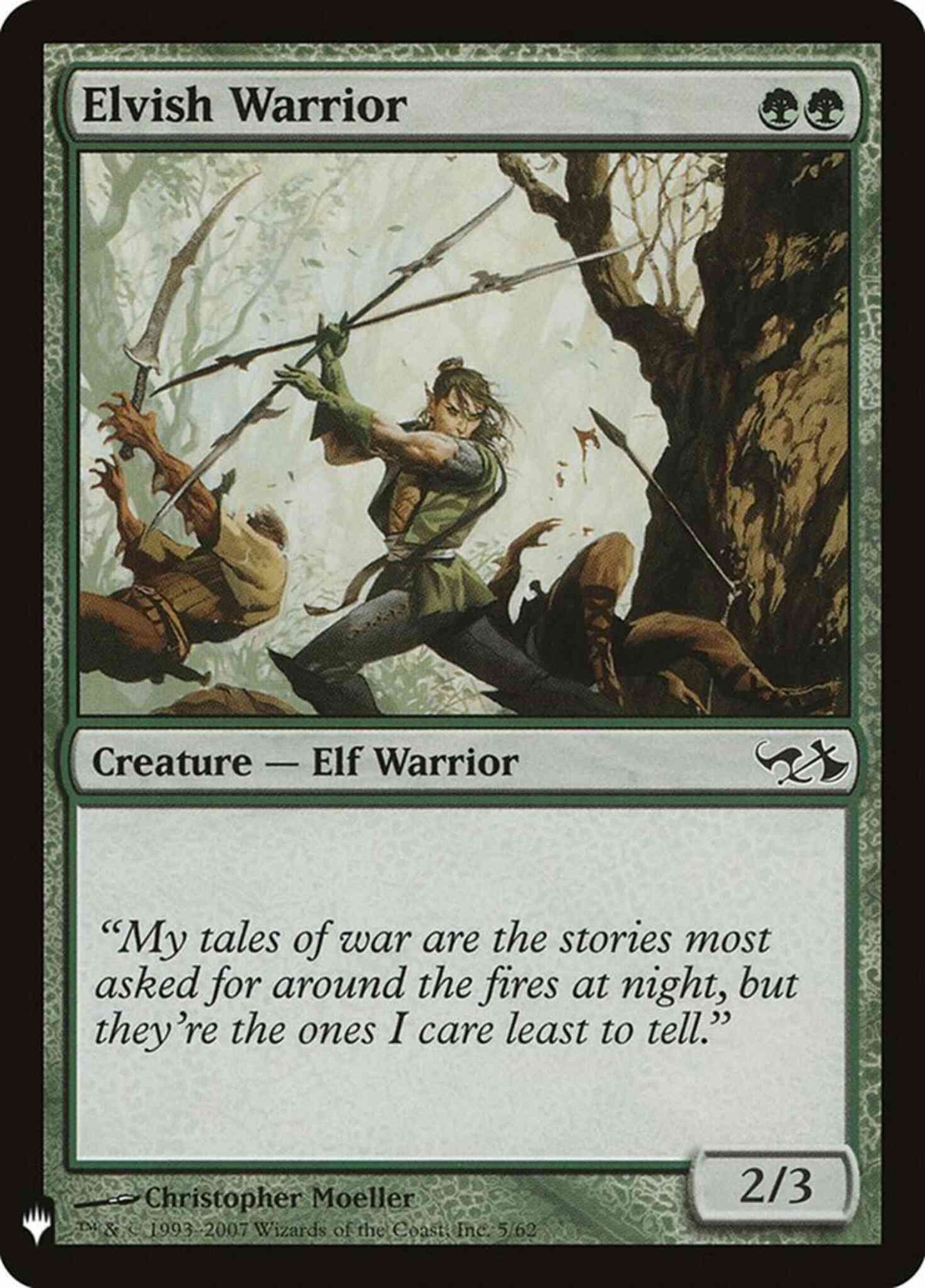 Elvish Warrior [DD1-5] [The List] [Non-Foil]