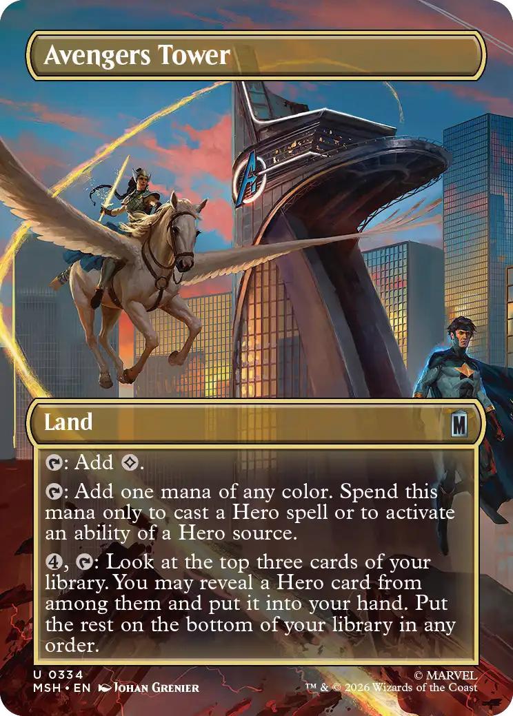 Avengers Tower [334] [Borderless] [Scene] [Marvel Super Heroes] [Non-Foil]