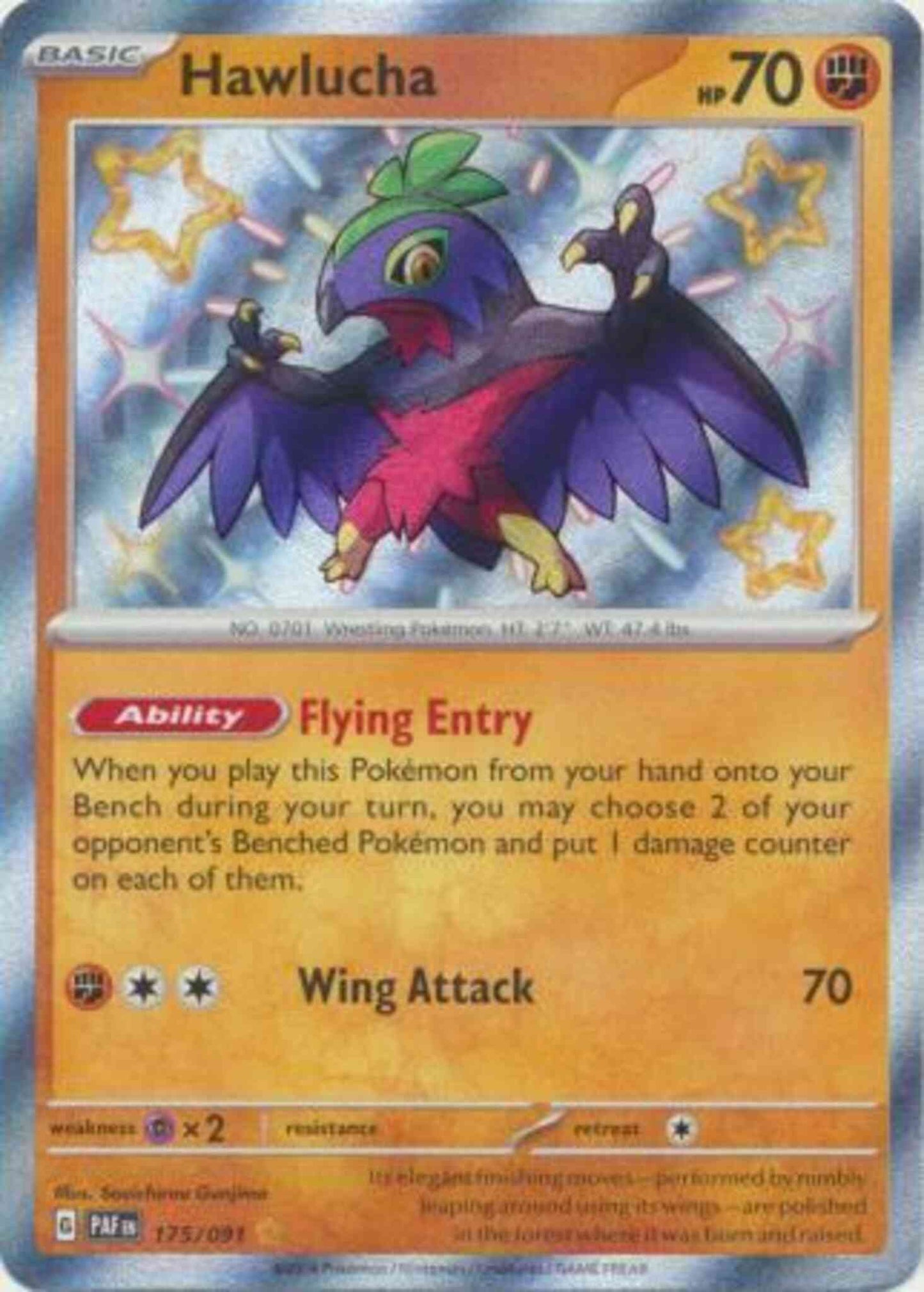 Hawlucha - 175/091 - Shiny Rare [sv045-175] [Secret]