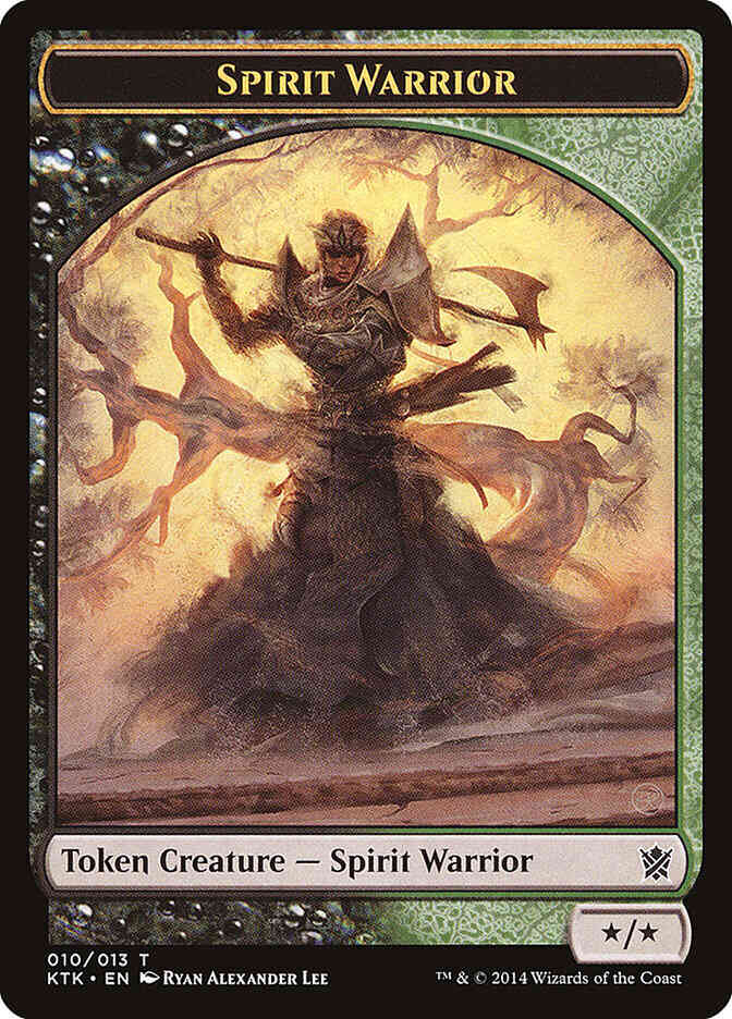 Spirit Warrior Token [10] [Khans of Tarkir Tokens] [Non-Foil]