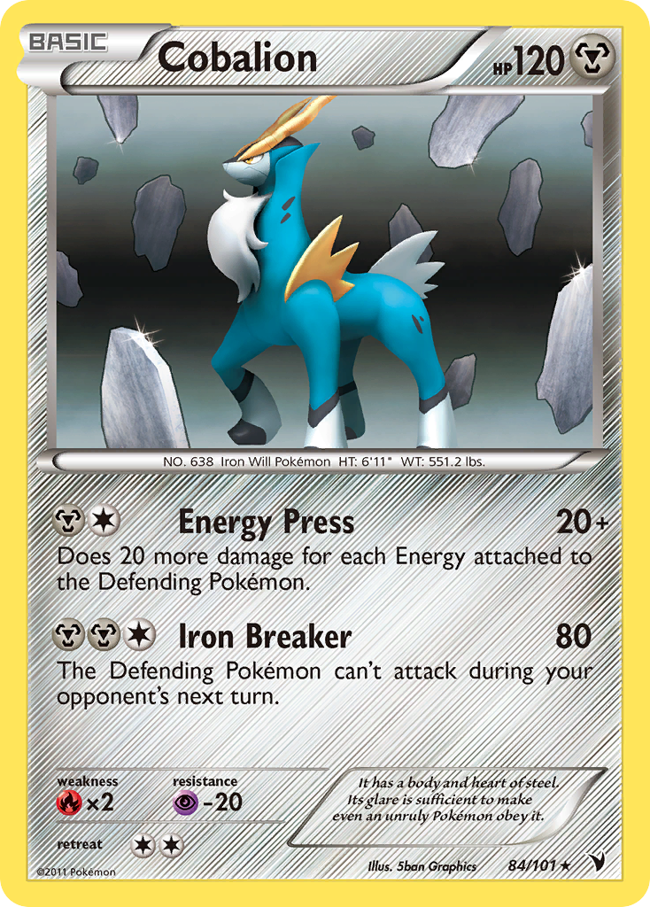 Cobalion - Theme Deck - 84/101 - Rare [bw3-84] [Non-Holo]