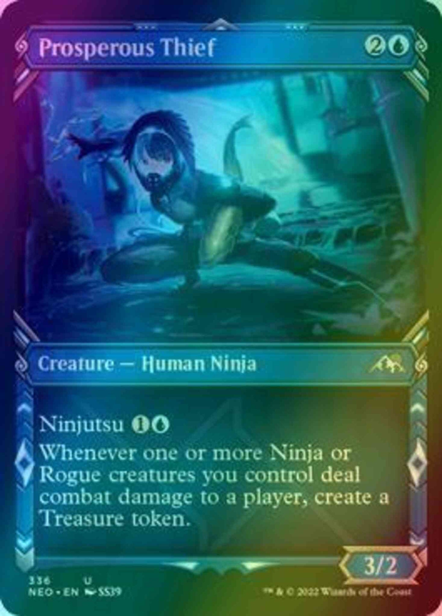 Prosperous Thief [336] [Ninja Showcase] [Kamigawa: Neon Dynasty] [Foil]