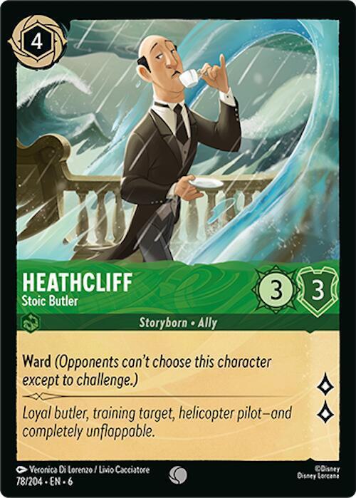 Heathcliff - Stoic Butler - 78/204 [Azurite Sea] [Non-Foil]