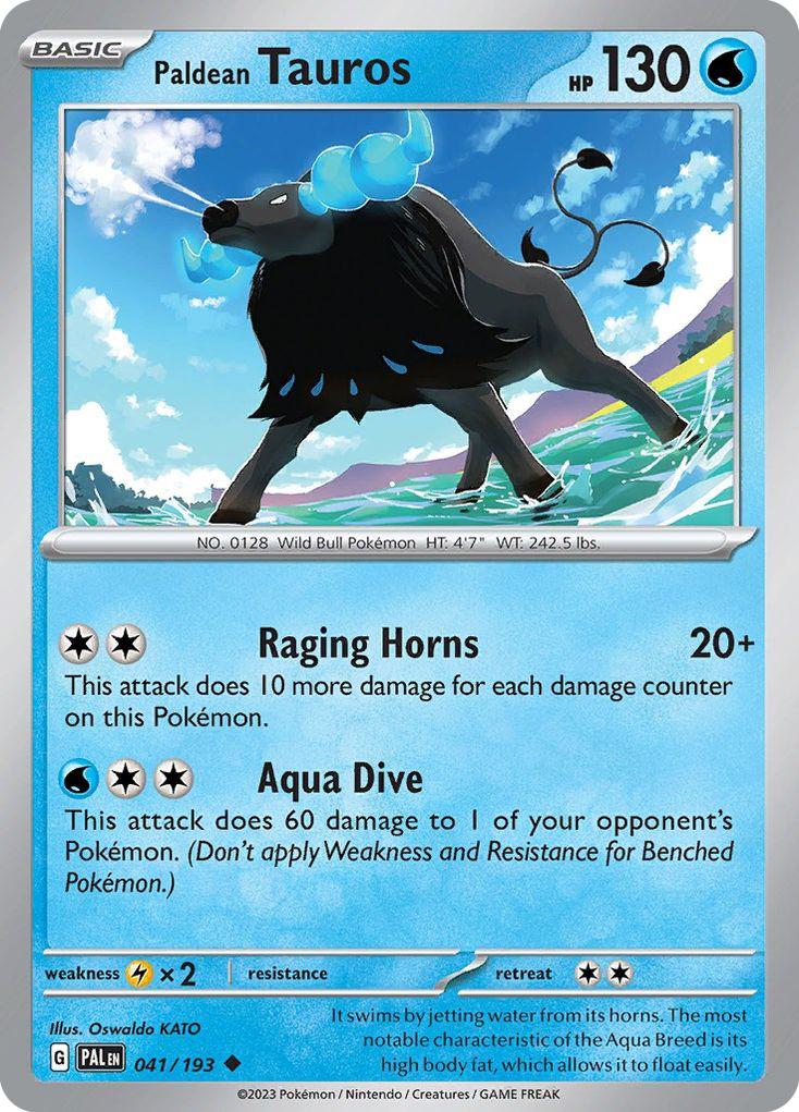 Paldean Tauros - 041/193 - Uncommon [sv02-041] [Non-Holo]