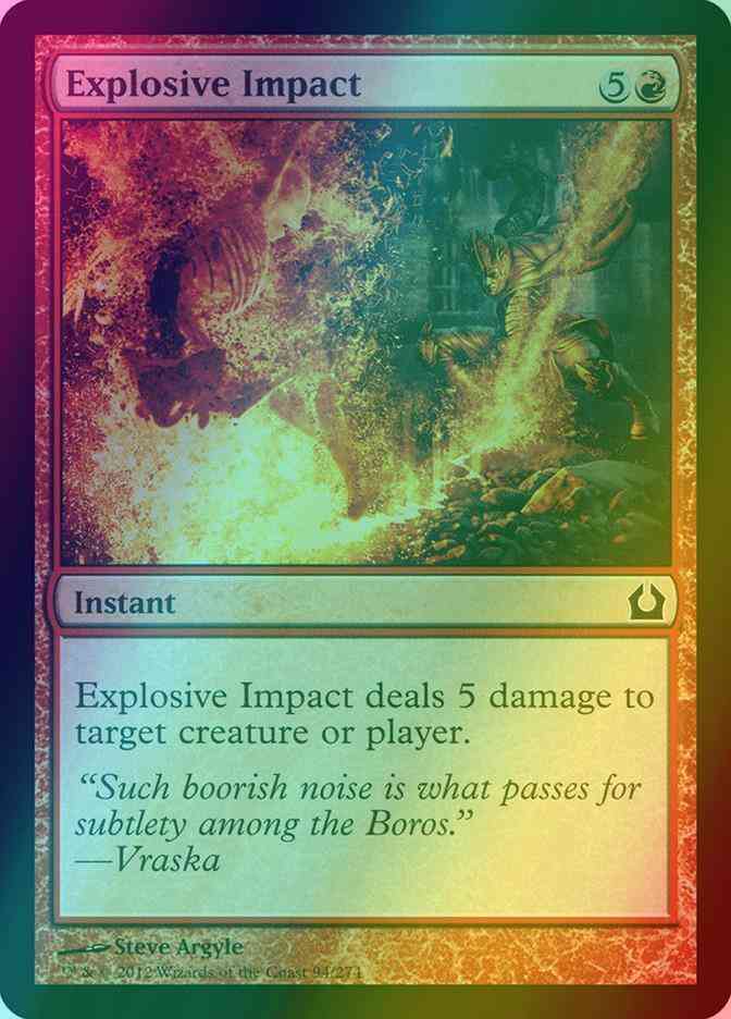 Explosive Impact [94] [Return To Ravnica] [Foil]