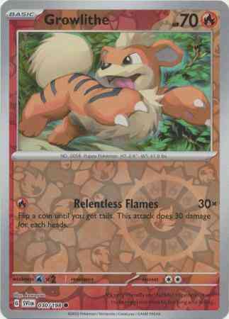 Growlithe - 030/198 - Common [sv01-030] [Reverse Holo]
