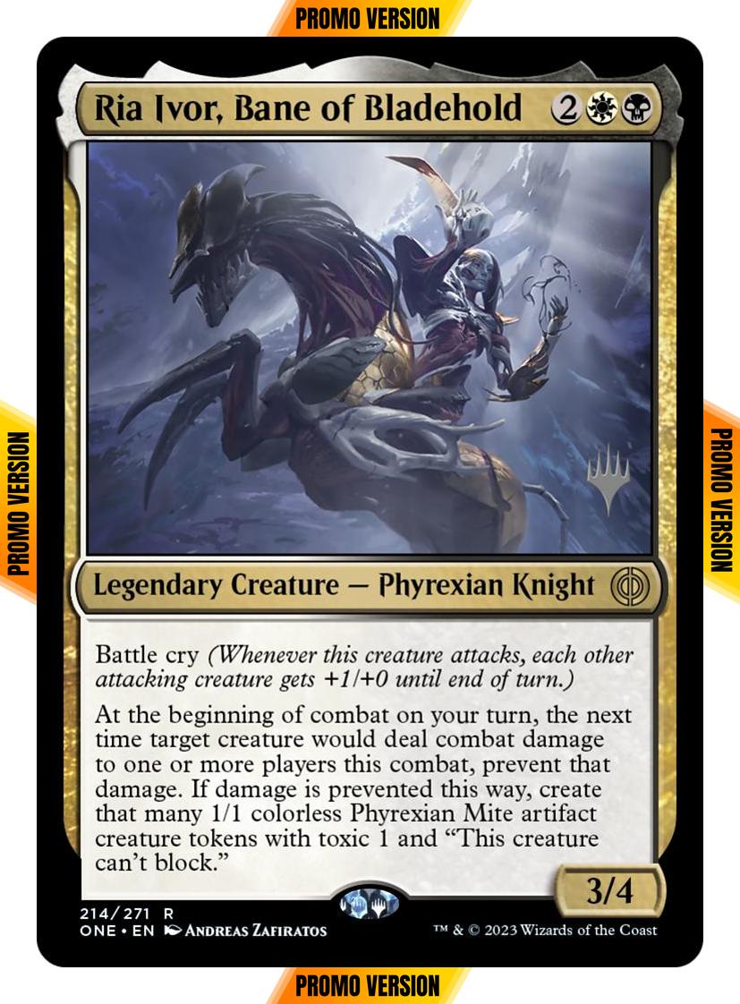 Ria Ivor, Bane of Bladehold [214p] [Promo Pack] [Phyrexia: All Will Be One: Promos] [Non-Foil]