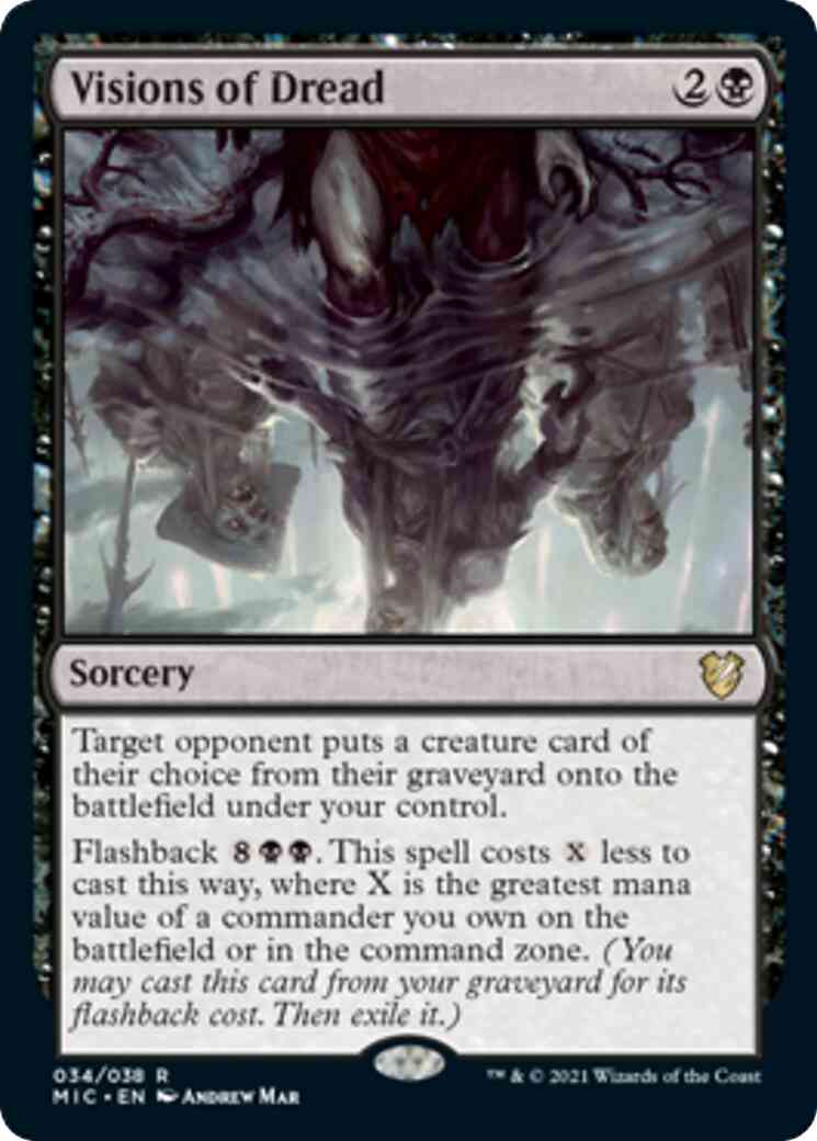 Visions of Dread [34] [Innistrad: Midnight Hunt: Commander] [Non-Foil]