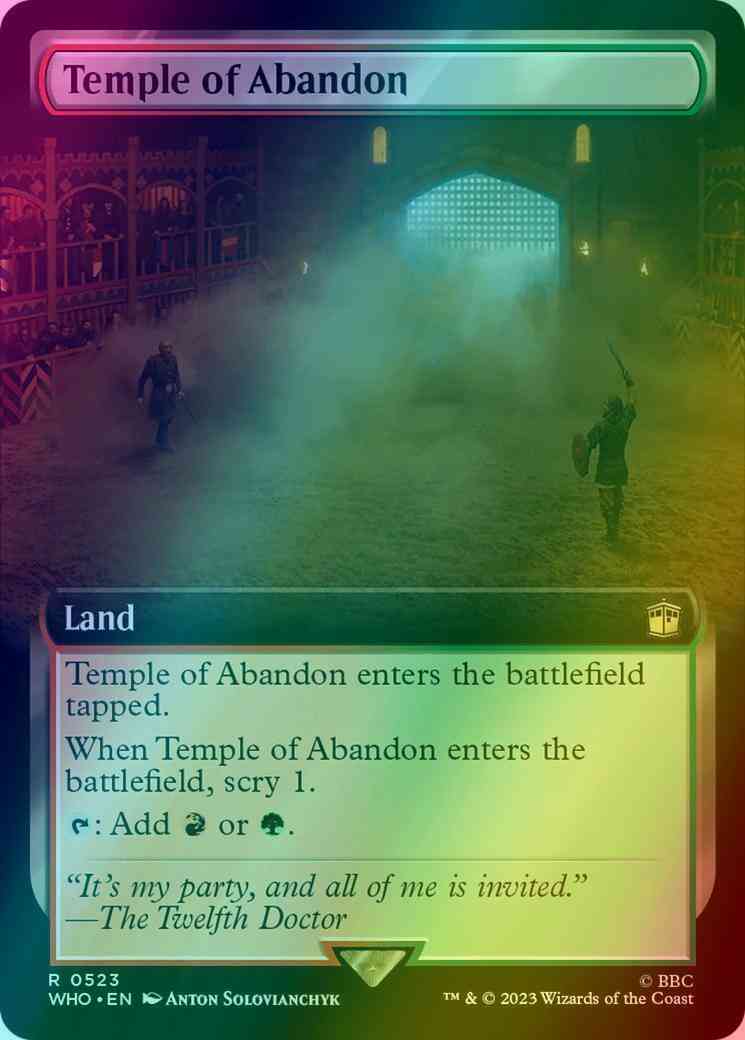 Temple of Abandon [523] [Extended Art] [Universes Beyond: Doctor Who] [Foil]