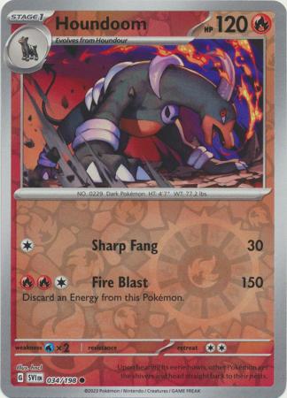 Houndoom - 034/198 - Common [sv01-034] [Reverse Holo]
