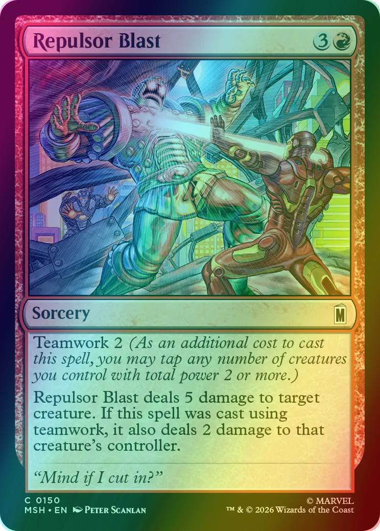 Repulsor Blast [150] [Marvel Super Heroes] [Foil]