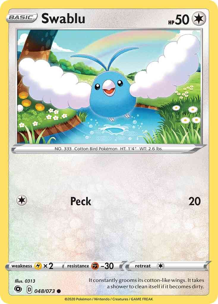 Swablu - 048/073 - Common [swsh35-048] [Reverse Holo]