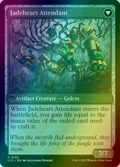 Jade Seedstones // Jadeheart Attendant [195] [The Lost Caverns of Ixalan] [Foil]
