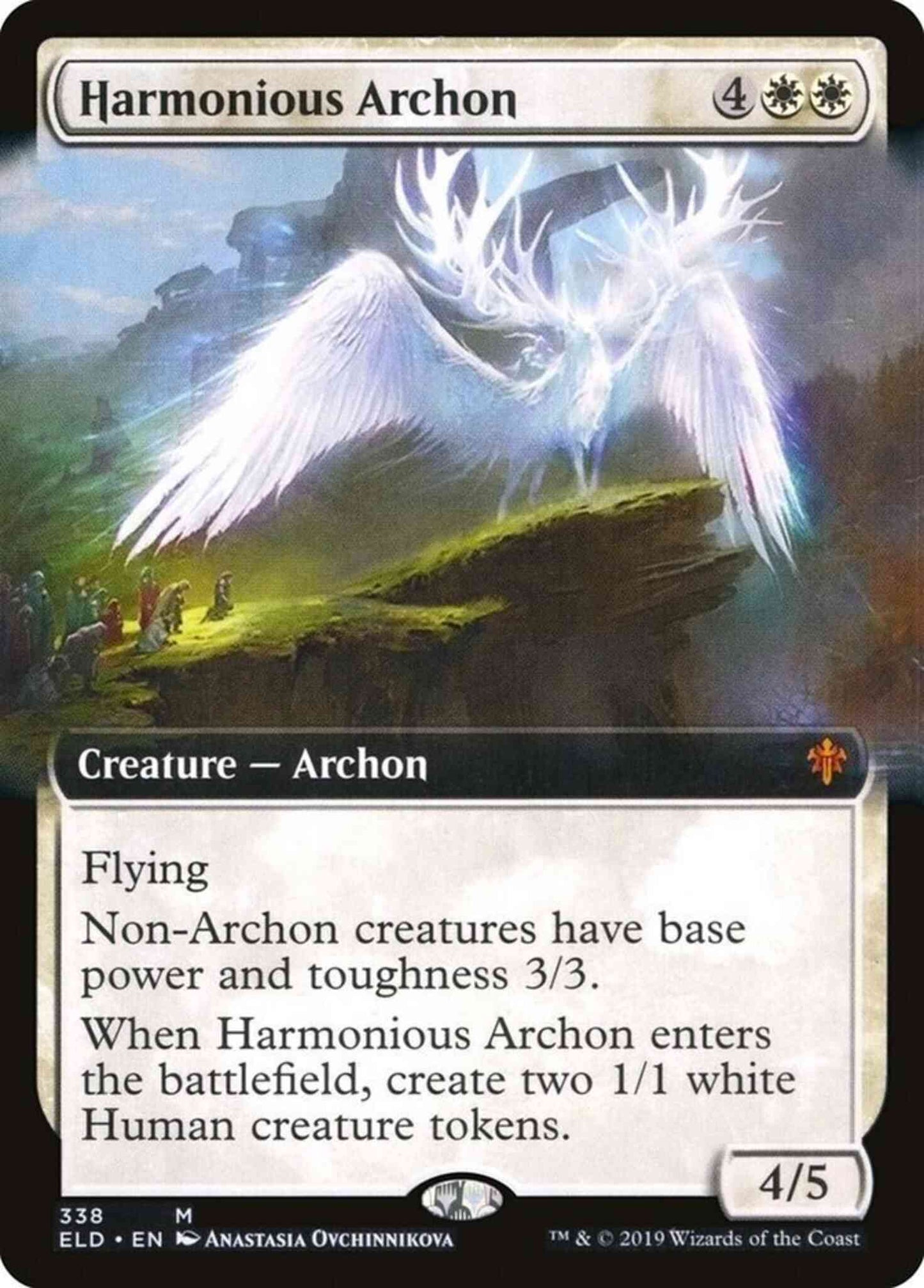 Harmonious Archon [338] [Extended Art] [Throne of Eldraine] [Non-Foil]