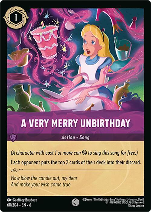 A Very Merry Unbirthday - 60/204 [Azurite Sea] [Non-Foil]