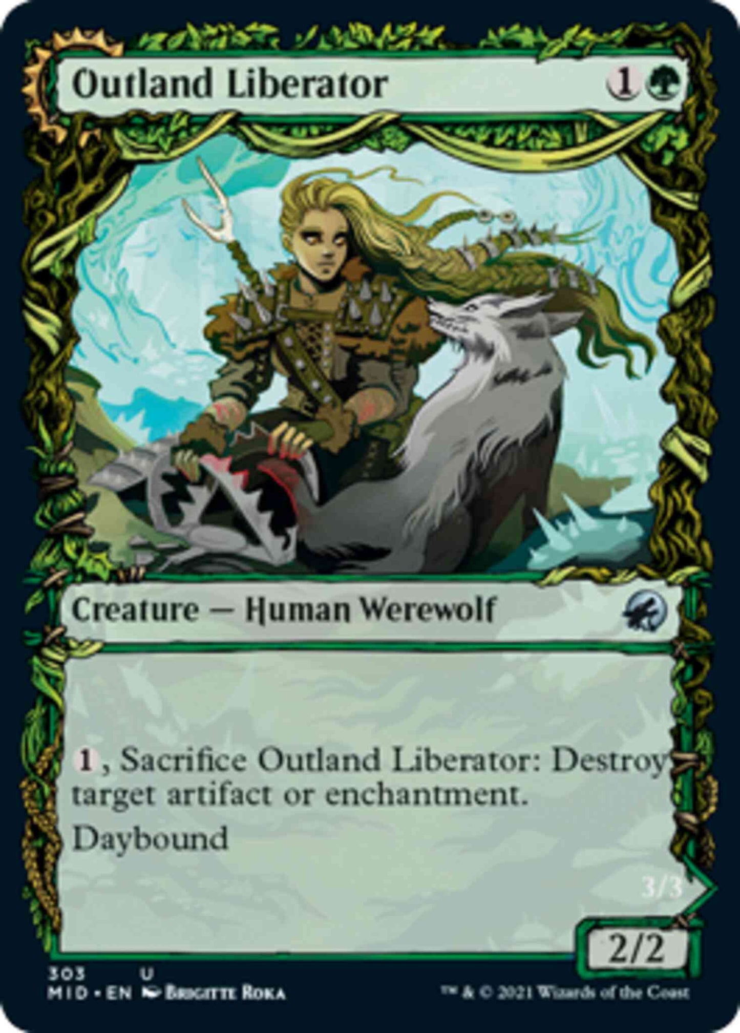 Outland Liberator // Frenzied Trapbreaker [303] [Equinox Showcase] [Innistrad: Midnight Hunt] [Non-Foil]
