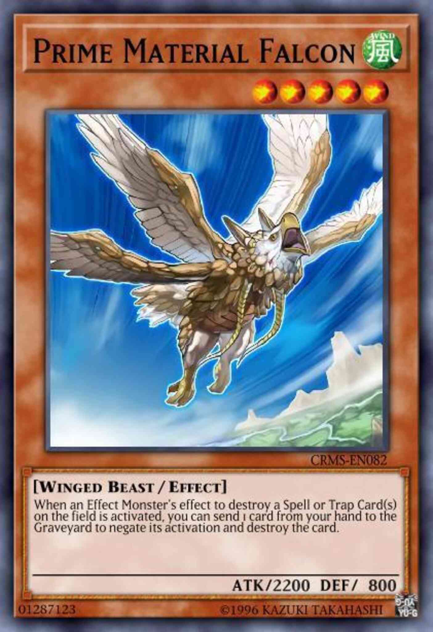 Prime Material Falcon - CRMS-EN082 - Secret Rare - 1st Edition