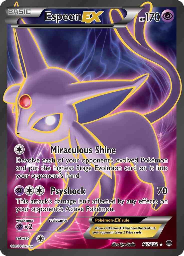 Espeon-EX - 117/122 - Rare Ultra [xy9-117] [Ultra]