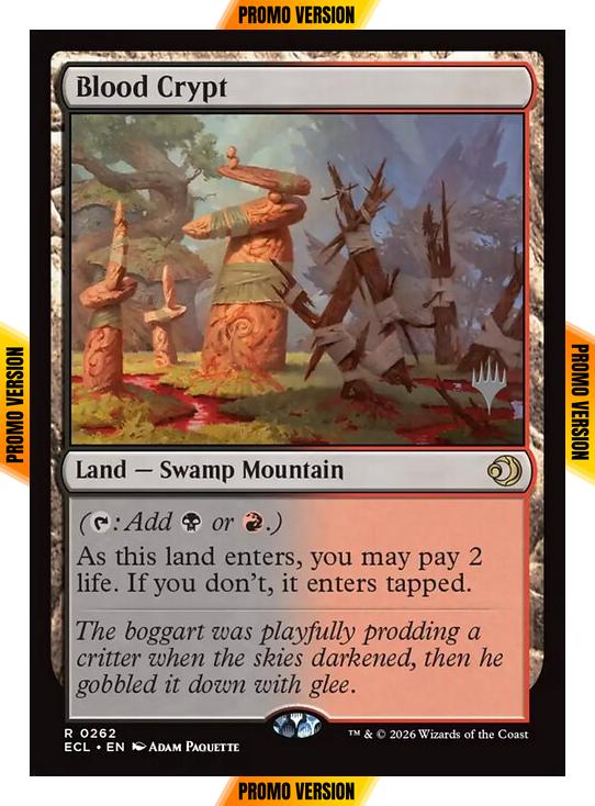 Blood Crypt [262p] [Promo Pack] [Lorwyn Eclipsed: Promos] [Non-Foil]