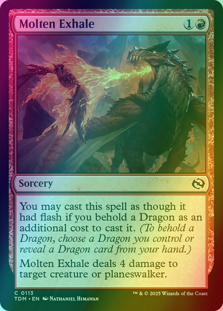 Molten Exhale [113] [Tarkir: Dragonstorm] [Foil]
