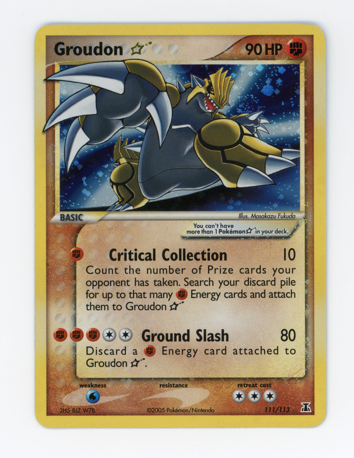 Groudon Star — Rare Holo — ID 19415