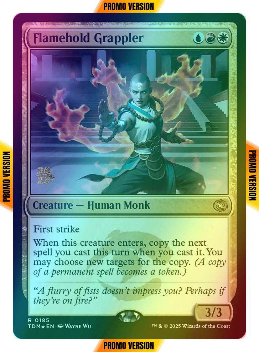 Flamehold Grappler [185s] [Prerelease] [Tarkir: Dragonstorm: Promos] [Foil]