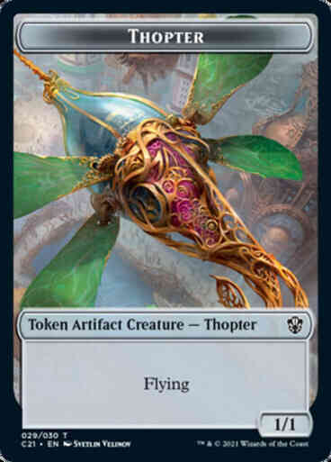 Golem Token (26) // Thopter Token (29) [Commander 2021 Tokens] [Non-Foil]