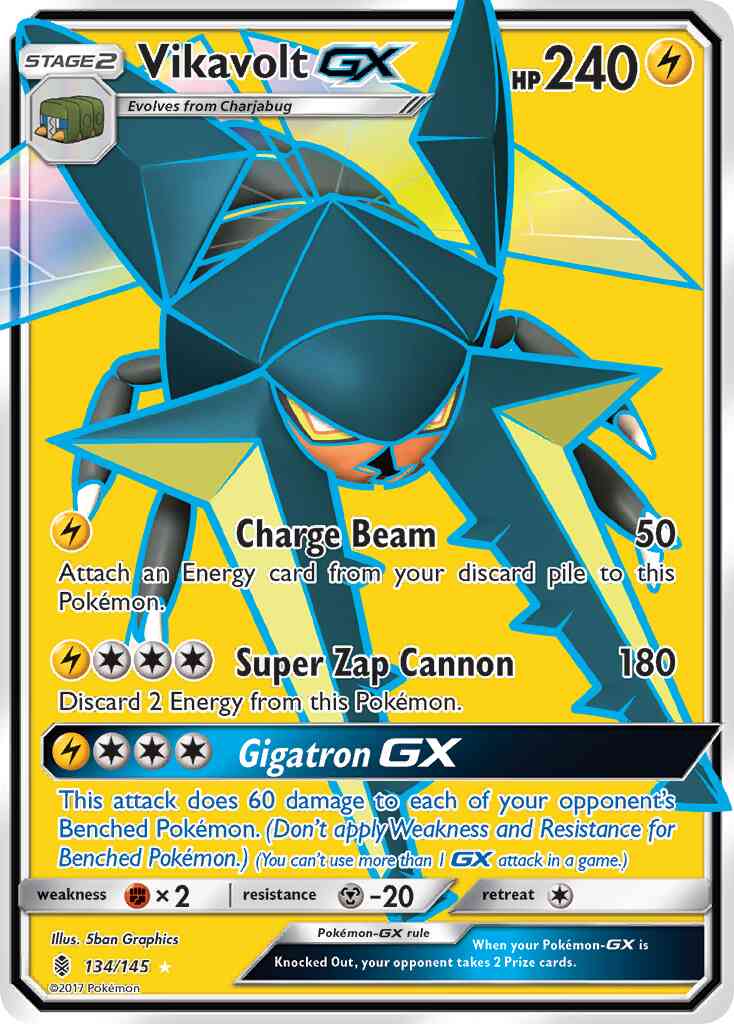 Vikavolt-GX - 134/145 - Rare Ultra [sm2-134] [Ultra]