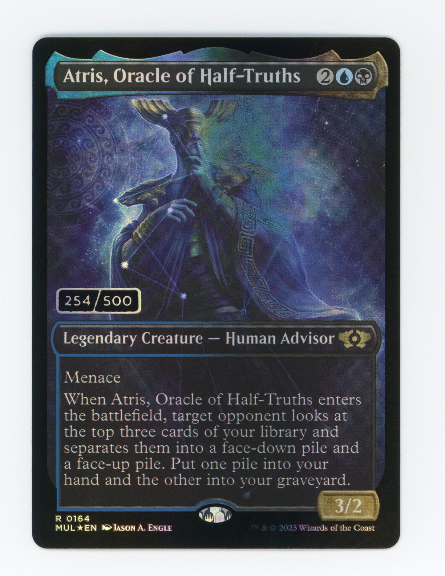 Atris, Oracle of Half-Truths — Serial Numbered|254/500|Planar Showcase|Foil — ID 19318