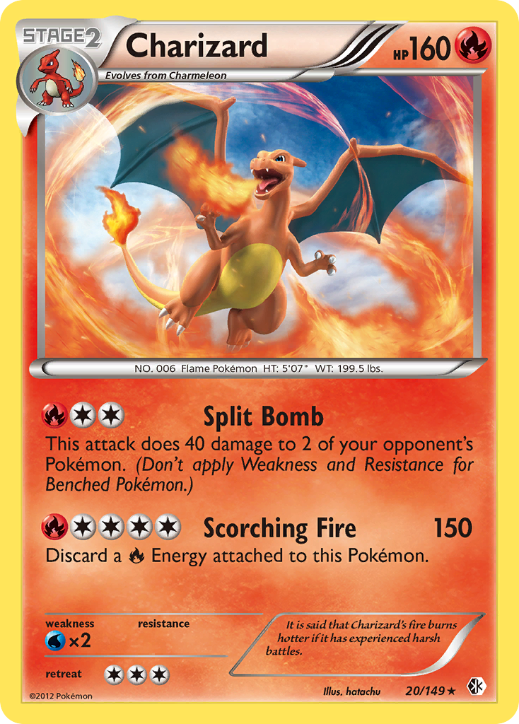 Charizard - Cosmos Holo - 20/149 - Rare Holo [bw7-20] [Holo]