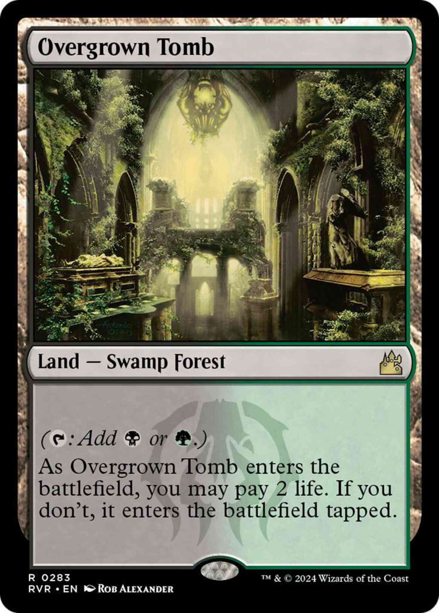Overgrown Tomb [283] [Ravnica Remastered] [Non-Foil] – Face to