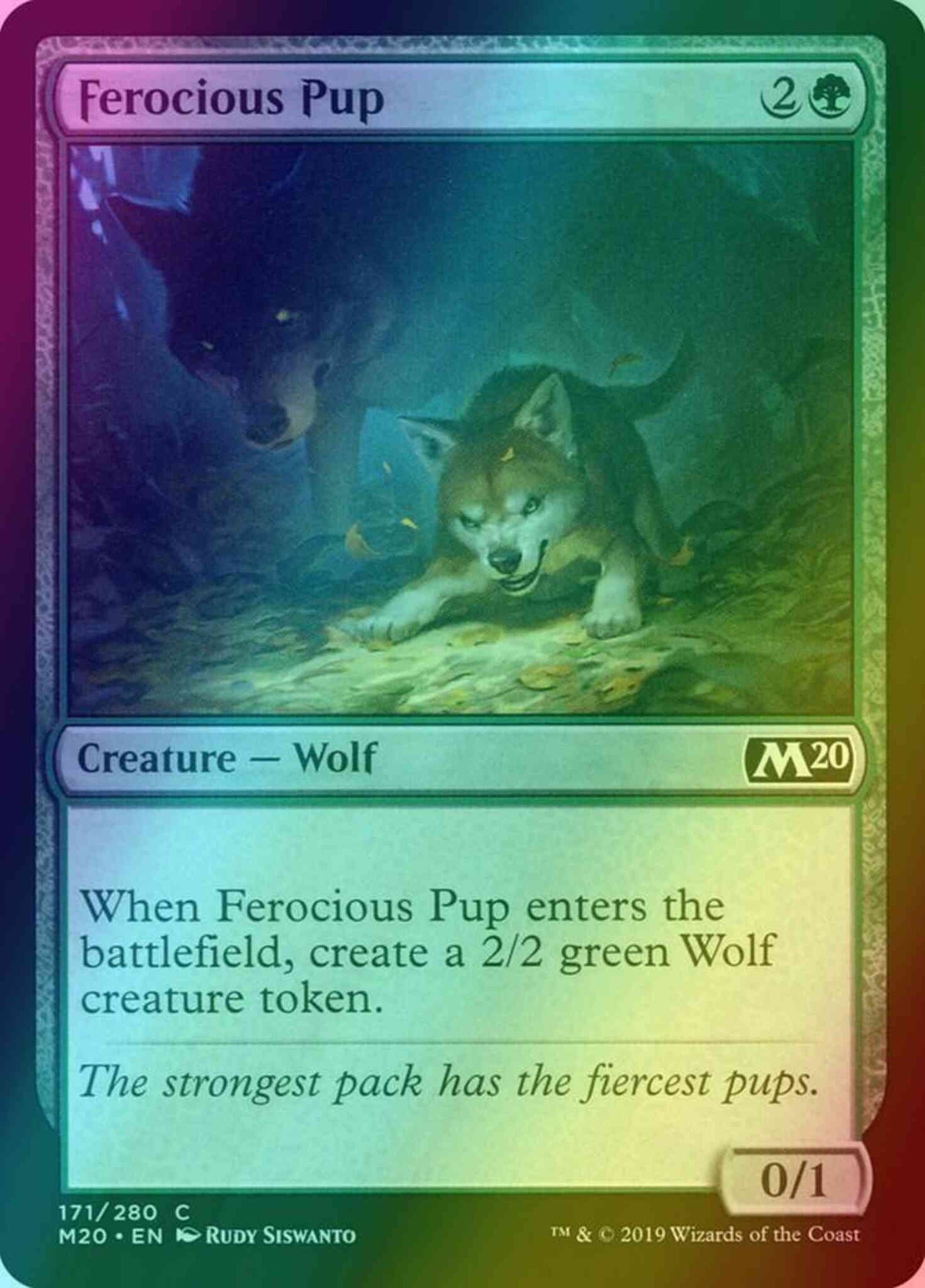 Ferocious Pup [171] [Core Set 2020] [Foil]