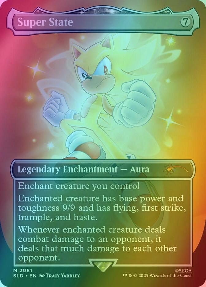 Super State [2081] [Borderless] [Secret Lair X Sonic: Friends and Foes] [Secret Lair Drop] [Foil]