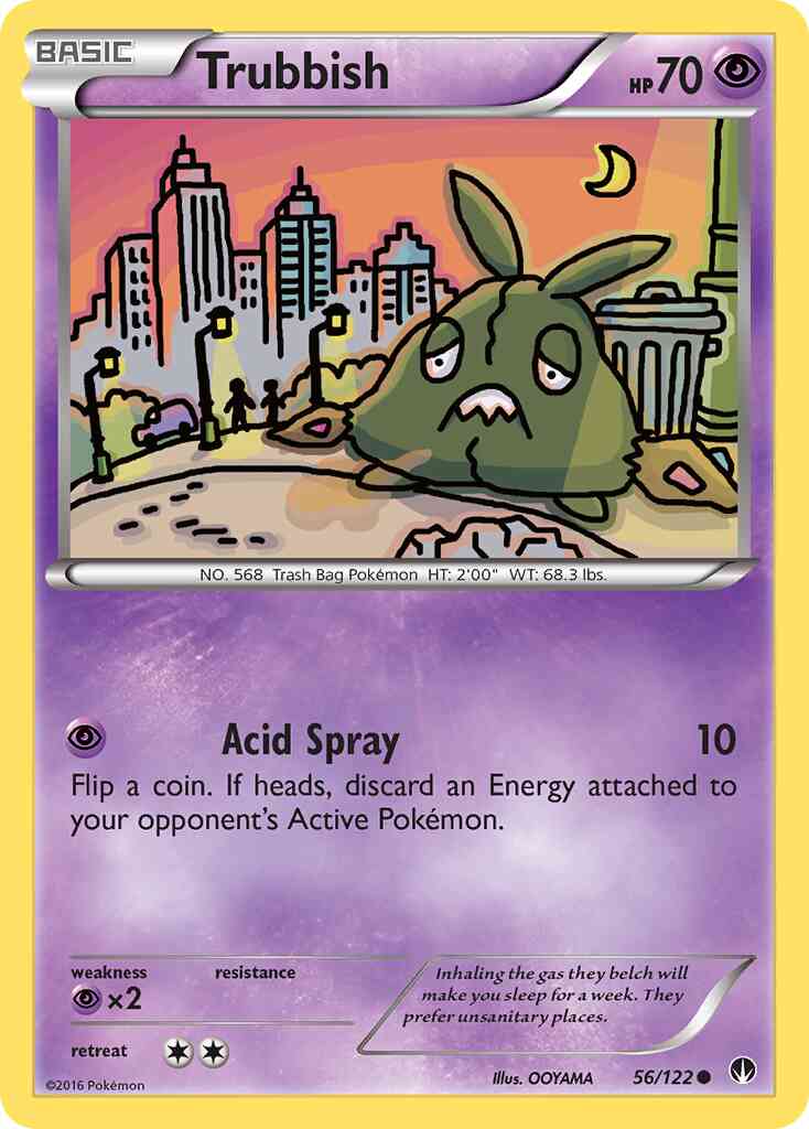 Trubbish - 56/122 - Common [xy9-56] [Non-Holo]