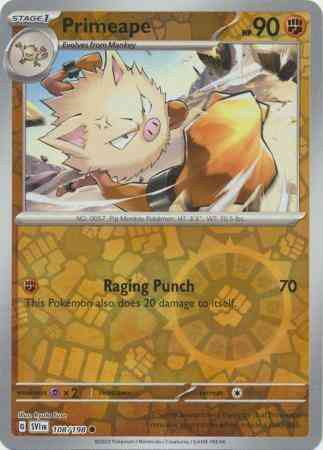 Primeape - 108/198 - Common [sv01-108] [Reverse Holo]