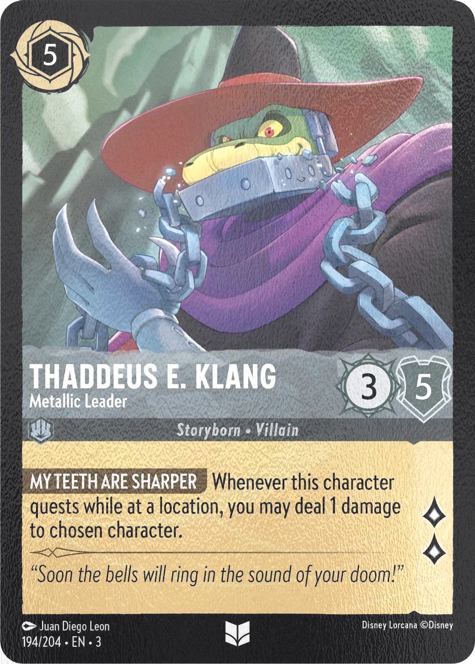 Thaddeus E. Klang - Metallic Leader - 194/204 [Into the Inklands] [Cold Foil]