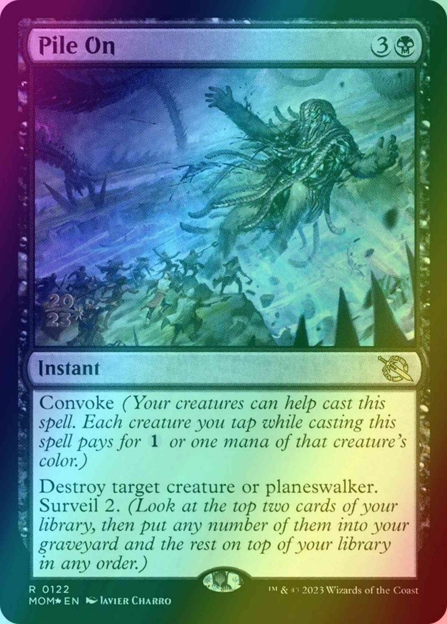 Pile On [122s] [Prerelease] [March of the Machine: Promos] [Foil]