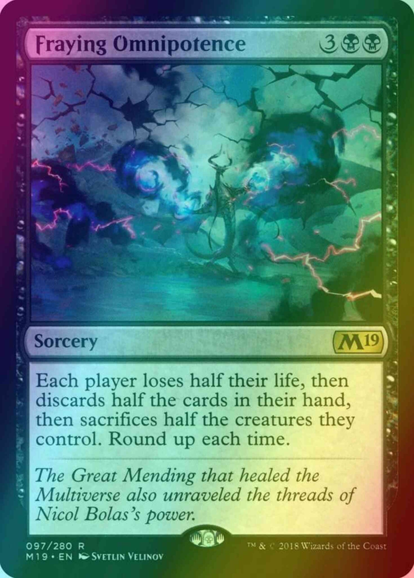 Fraying Omnipotence [97] [Core Set 2019] [Foil]