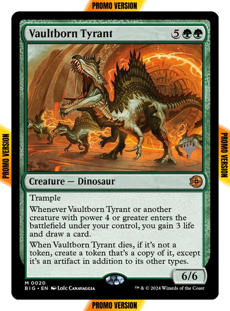 Vaultborn Tyrant [20p] [Promo Pack] [The Big Score Promos] [Non-Foil]