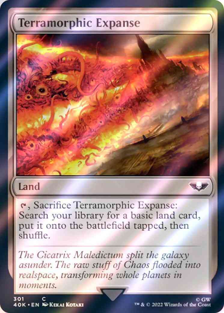 Terramorphic Expanse [301] [Universes Beyond: Warhammer 40,000] [Surge Foil]