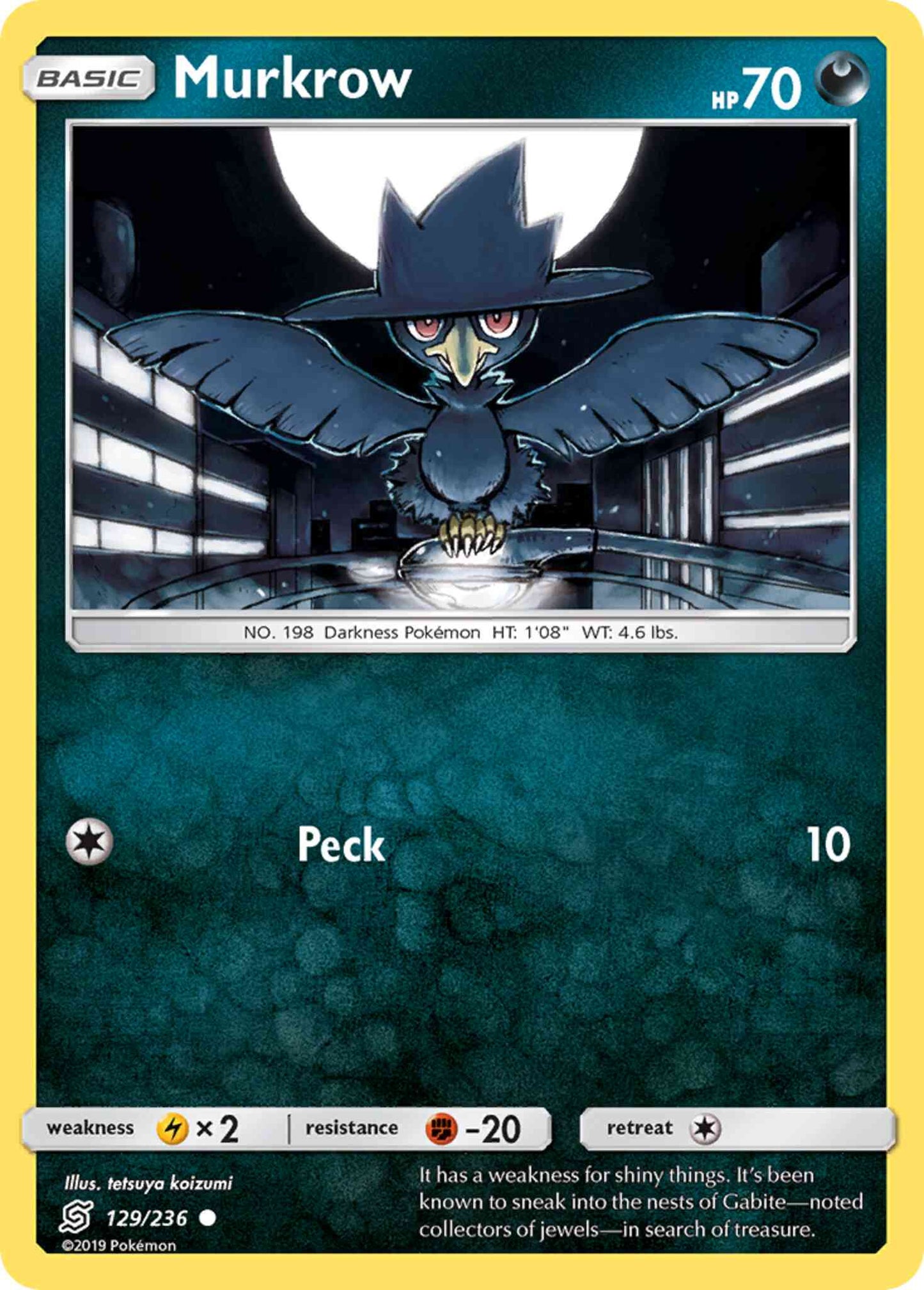 Murkrow - 129/236 - Common [sm11-129] [Non-Holo]